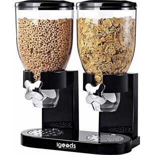 Igoods Ontbijtgranen Dispenser - Voorraadpotten - Voedselblik BPA Vrij - Cornflakes Opslag - 2 x 2 Liter