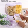 Igoods Igoods Ontbijtgranen Dispenser - Voorraadpotten - Voedselblik BPA Vrij - Cornflakes Opslag - 2 x 2 Liter - Wit