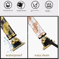 Igoods Igoods Tondeuse - Luxe Tondeuse - Professionele Trimmer - Groomer - Scheerapparaat - Baardtrimmer - Draadloos - USB Opladen - Inclusief 4 opzetkammen – Goud