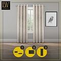 LW collection LW collection - Gordijnen Beige Velvet - 140x270cm - Kant en klare gordijnen - met ringen Velours - Fluwelen Verduisterende gordijnen