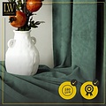 LW collection LW collection - gordijnen - groen velvet - kant en klaar - fluweel - 290x245cm