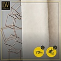 LW collection LW collection - gordijnen Beige Velvet Kant en klaar 290x270cm - Kant en klare gordijnen met ringen Velours - Fluwelen Verduisterende gordijnen