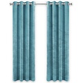 LW collection LW collection - gordijnen - kant en klaar - fluweel - verduisterend - turquoise blauw velvet - 290x270cm