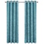 LW collection LW collection - gordijnen - kant en klaar - verduisterend - turquoise blauw velvet - fluweel - 290x245cm