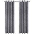 LW collection LW collection - gordijnen - verduisterend - grijs velvet - kant en klaar - fluweel - 290x270cm