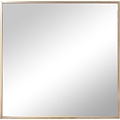LW collection LW Collection wandspiegel goud vierkant 80x80 cm metaal - grote spiegel muur - industrieel - woonkamer gang - badkamerspiegel - muurspiegel slaapkamer gouden rand - hangspiegel met luxe design