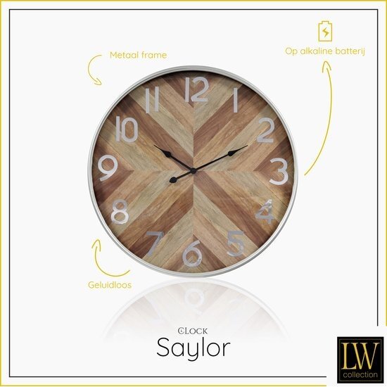 LW collection LW Collection | Wandklok Saylor 60 cm