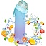 Igoods Igoods Drinkfles - Geurfles - Sportfles - Waterfles Met Smaak - Smaak Op Basis Van Geur - 650ML - BPA Vrij - Inclusief 7 Smaken - Paars/Blauw