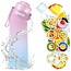 Igoods Igoods Drinkfles - Geurfles - Sportfles - Waterfles Met Smaak - Smaak Op Basis Van Geur - 650ML - BPA Vrij - Inclusief 7 Smaken - Blauw/Roze