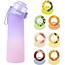Igoods Igoods Drinkfles - Geurfles - Sportfles - Waterfles Met Smaak - Smaak Op Basis Van Geur - 650ML - BPA Vrij - Inclusief 7 Smaken - Paars/Roze