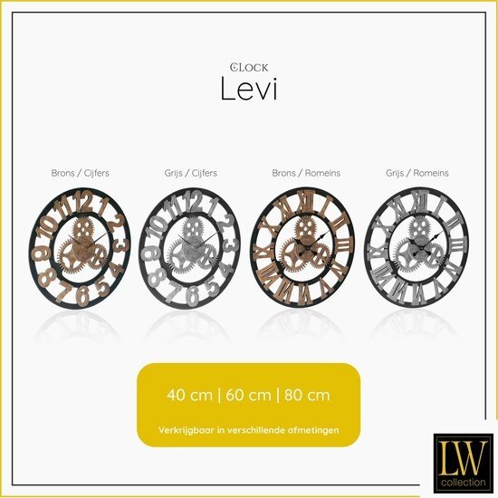 LW collection LW Collection | Wandklok Levi 60 cm