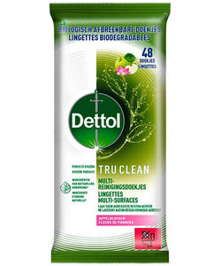 Dettol Reinigingsdoekjes Tru Clean - Appelbloesem  - 48st