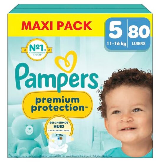 Pampers Pampers Premium Protection - Maat 5 - 80 Luiers