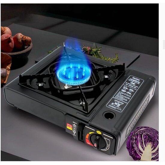 Igoods Campingtoekookstel op Gas - 1-Pits - Gaskoffer