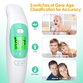 Igoods Igoods Infrarood Thermometer - Digitale Oorthermometer - Voorhoofdthermometer - Koortsindicator - LCD DIsplay - Wit