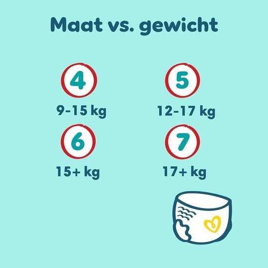 Pampers Pampers Premium Protection Pants - Maat 4 - 124 Luierbroekjes