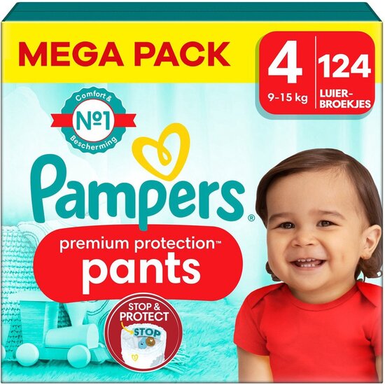 Pampers Pampers Premium Protection Pants - Maat 4 - 124 Luierbroekjes