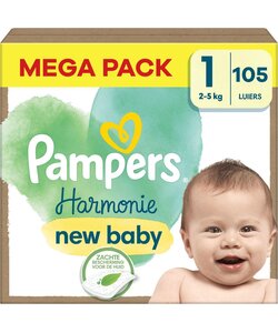 Pampers Harmonie - Maat 1 - 105 Luiers