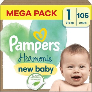 Pampers Harmonie - Maat 1 - 105 Luiers