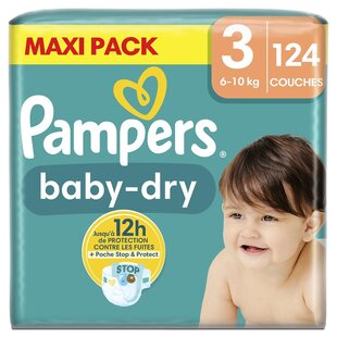 Pampers Baby Dry - Maat 3 - 124 Luiers