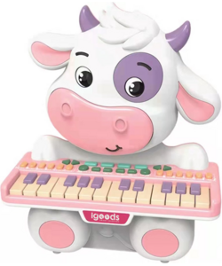 Igoods Baby Zing Speel Piano - Baby Muziek Instrument - Dierenpiano – Interactief speelgoed - Dierengeluiden