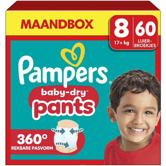 Pampers Pampers Baby Dry Pants - Maat 8 - 60 Luierbroekjes