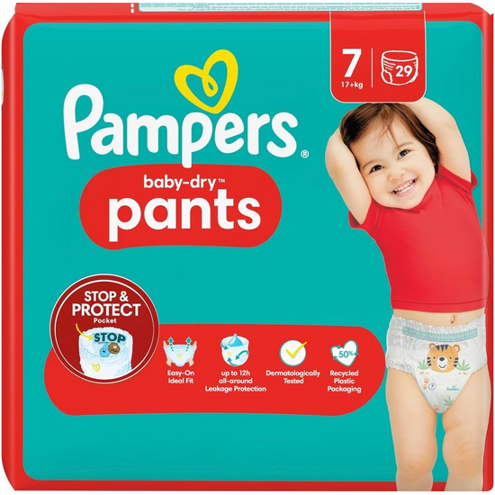 Pampers Pampers Baby Dry Pants - Maat 7 - 29 Luierbroekjes