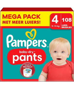 Pampers Baby Dry Pants - Maat 4 - 108 Luierbroekjes