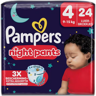Pampers Night Pants - Maat 4 - 24 Luierbroekjes