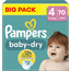 Pampers Pampers Baby Dry - Maat 4 - 70 Luiers