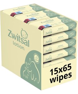 Zwitsal Billendoekjes - Lotion - 15 x 65 Doekjes