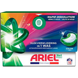 Ariel Wasmiddel - All in 1 Pods - Kleur - 10 Wasbeurten