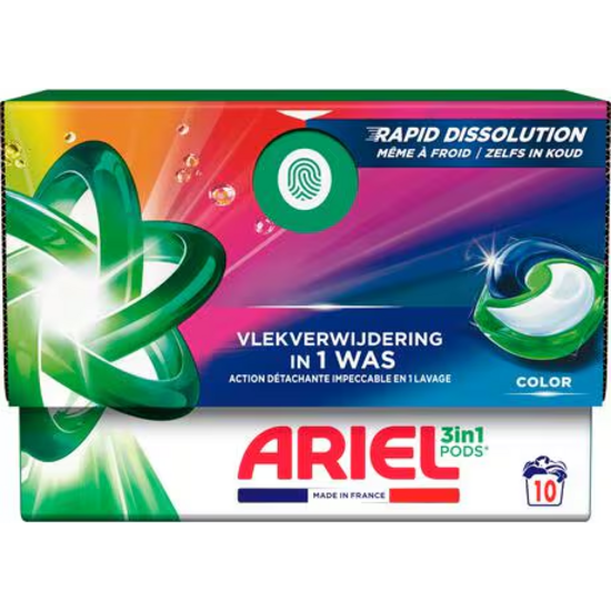 Ariel Ariel Wasmiddel - All in 1 Pods - Kleur - 10 Wasbeurten