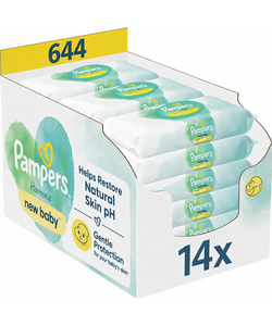 Pampers Harmonie New Baby Billendoekjes - 14 x 46 Doekjes