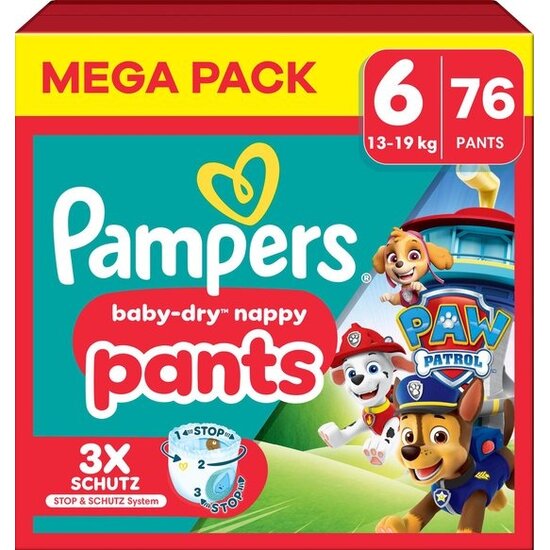 Pampers Pampers Baby-Dry Nappy Pants – Maat 6 – 76 Luierbroekjes 