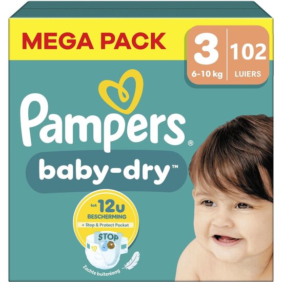 Pampers Pampers Baby Dry - Maat 3 - 102 Luiers