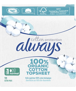 Always Maandverband - Bio Cotton Protection - Maat 1 - 11st
