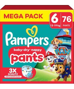 Pampers Baby-Dry Nappy Pants – Maat 6 – 76 Luierbroekjes