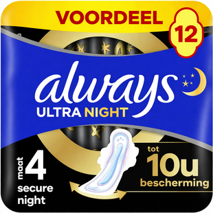 Always Maandverband - Ultra Secure Night - Maat 4 - 12st