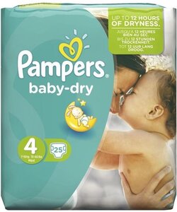 Pampers Baby Dry - Maat 4 - 25 Luiers
