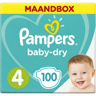 Pampers Baby Dry - Maat 4 - 100 Luiers