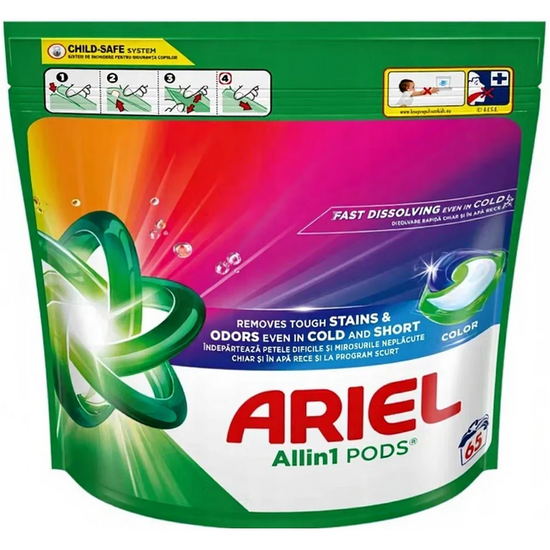 Ariel Ariel Wasmiddel - All in 1 Pods - Color - 65 Wasbeurten