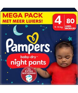 Pampers Baby Dry Night Pants - Maat 4 - 80 Luierbroekjes