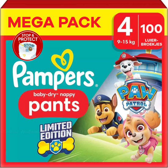 Pampers Pampers Baby Dry Pants - Maat 4 - 100 Luierbroekjes