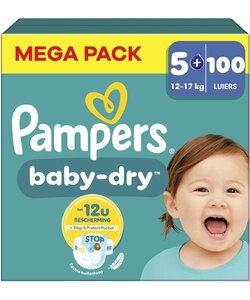 Pampers Baby Dry - Maat 5+ - 100 Luiers
