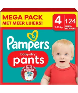 Pampers Baby Dry Pants - Maat 4 - 124 Luierbroekjes