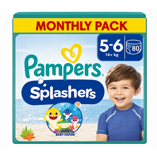 Pampers Splashers - Maat 5-6 - 80 Zwemluiers