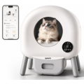 Igoods Igoods Automatische Kattenbak - Zelfreinigende Kattenbak - Elektrische Kattenbak - Inclusief App en Led Touch - Inclusief Zakjes en Deodorant - 76L - Wit