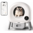 Igoods Igoods Automatische Kattenbak - Zelfreinigende Kattenbak - Elektrische Kattenbak - Inclusief App en Led Touch - Inclusief Zakjes en Deodorant - 76L - Wit