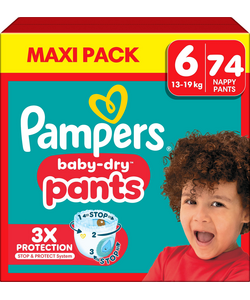 Pampers Baby Dry Pants - Maat 6 - 74 Luierbroekjes